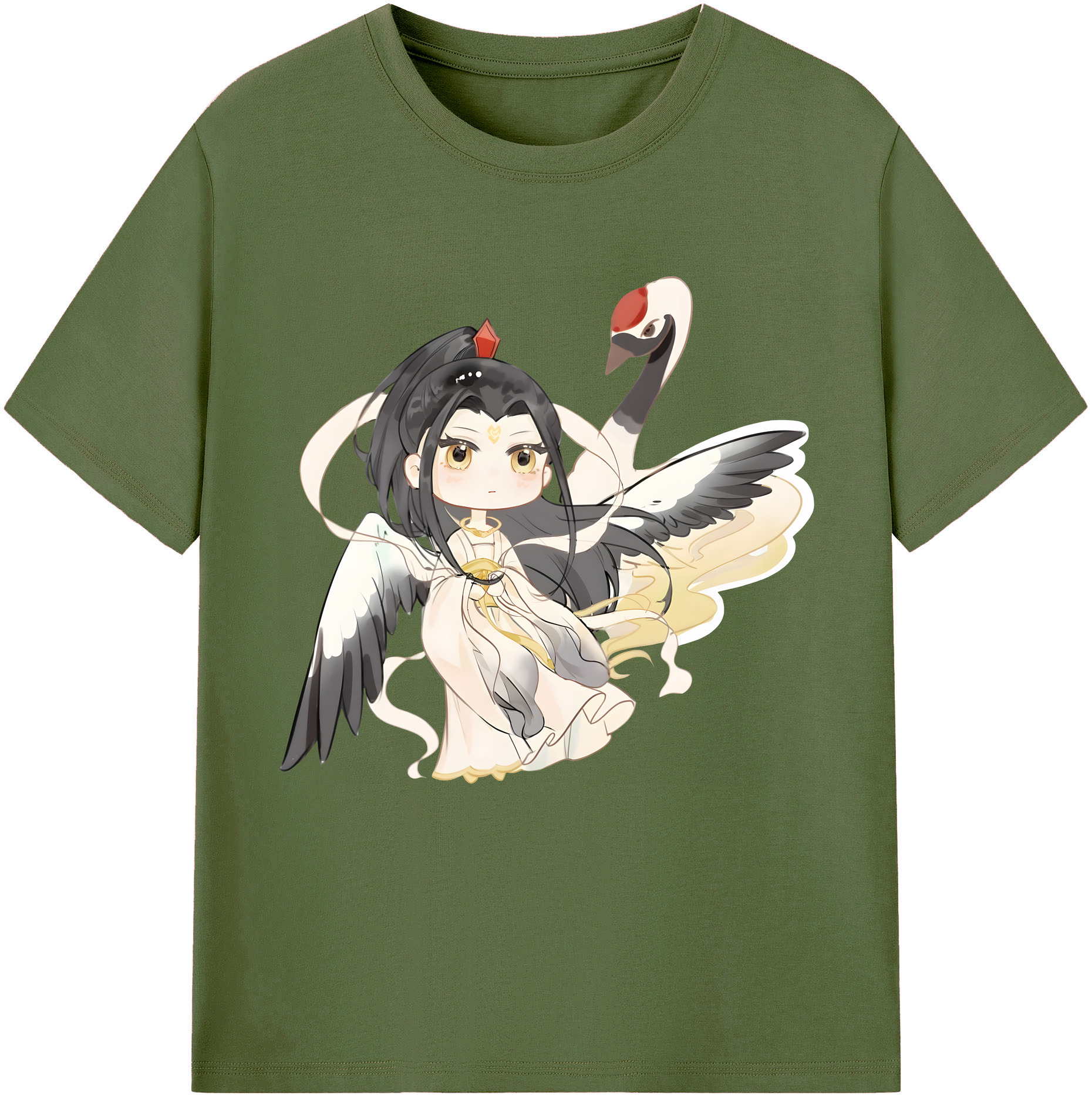 （画像用） Ne Zha 2 ナタ 魔童の大暴れ 綿100％半袖Tシャツ（フロントプリント）